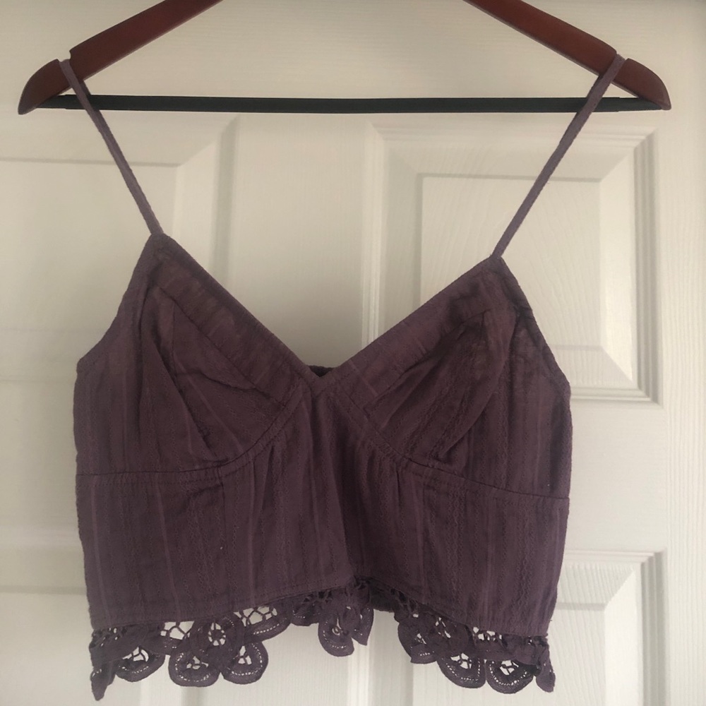BNWOT Free people brami cami bralette Plum M